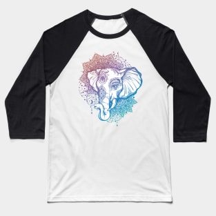 Mandala Ganesha Baseball T-Shirt